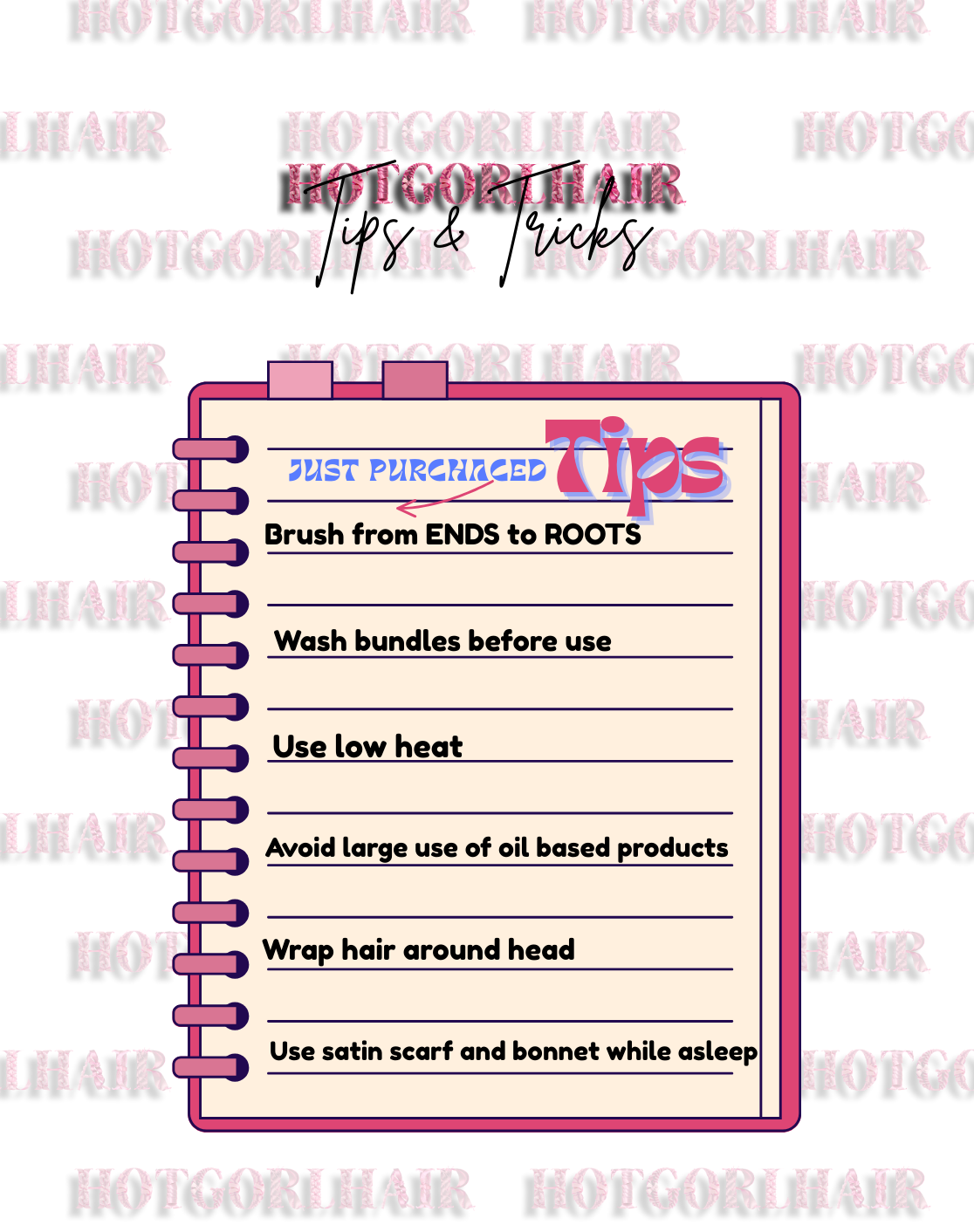 TIPS : JUST PURCHSED